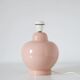 Vintage table lamp in powder pink ceramic – Unique edition