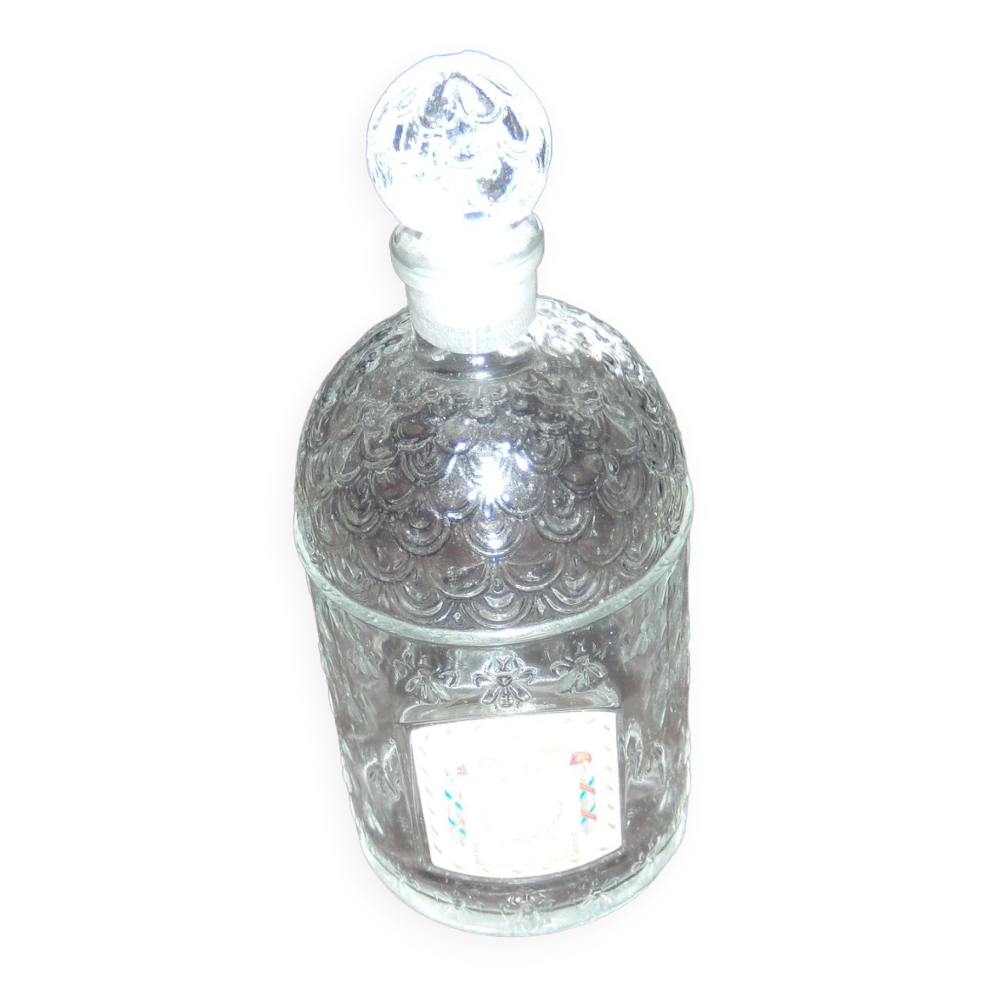 Bottle bottle of perfume Guerlain eau de Cologne vintage rooster 250 ml empty