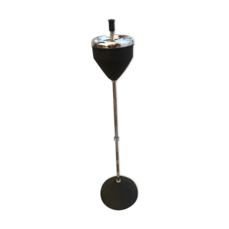 Standing ashtray, metal and chrome, 1970