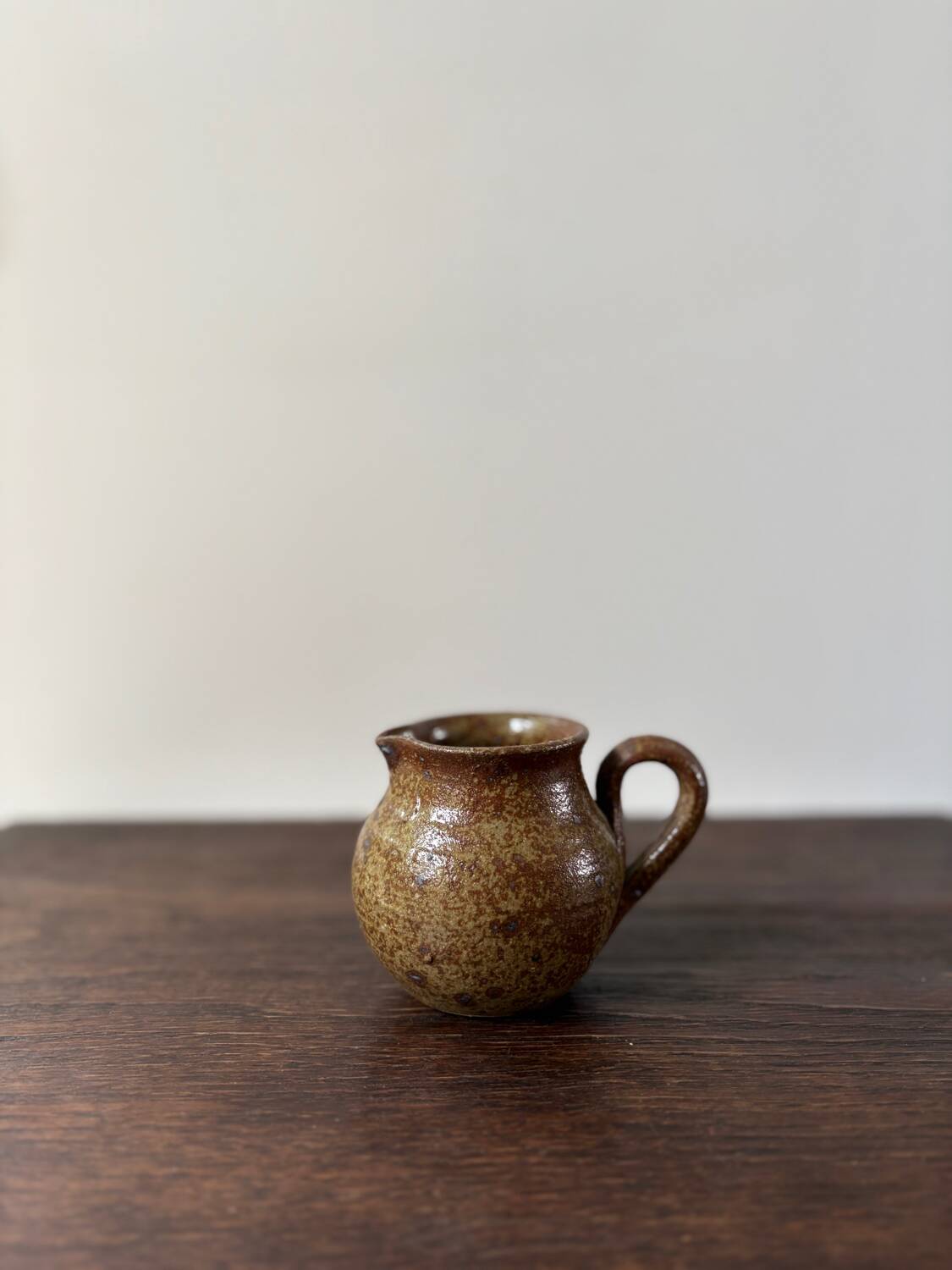 Vintage pyrite stoneware pitcher from the 70s