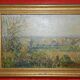 Oil painting on hardboard from 1922 signed Georges Bourgeot