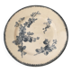 Faience serving dish stamped U & CIE - Sarreguemines, Gooseberry model