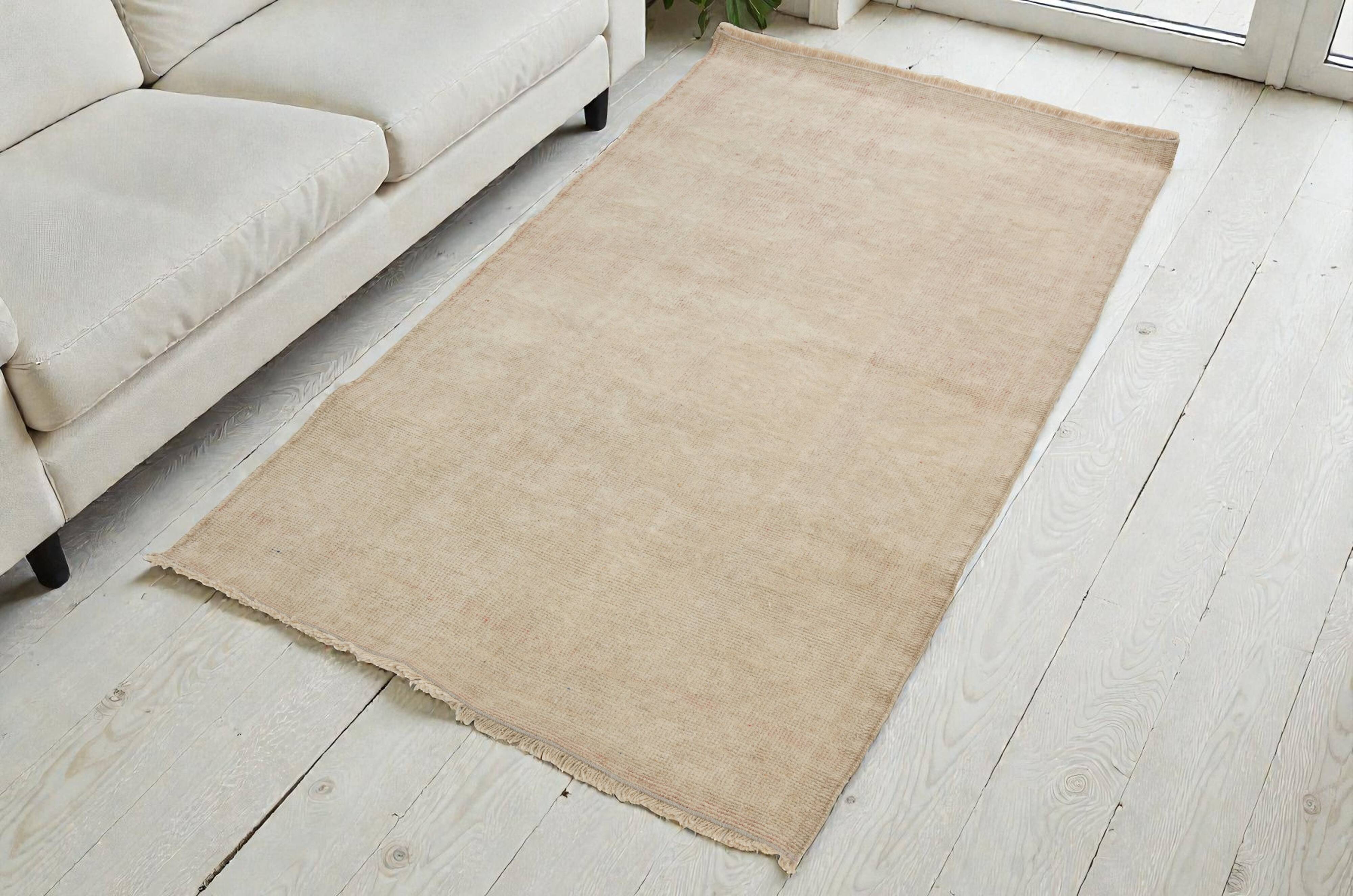 Oushak Vintage Anatolian Wool Carpet