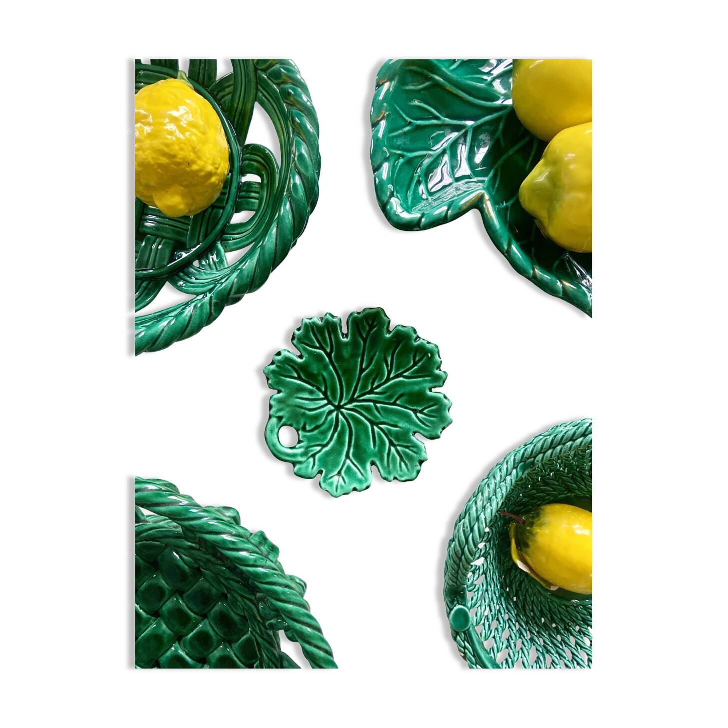 Small ceramic "Oak" bowl - Vallauris - circa 1950.