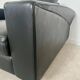Lot 2 roche bobois designer leather armchairs 80s vintage custom aviator shape