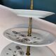 Silent Servant 3-Tiered Limoges Porcelain – Floral Decoration "Montjoie"