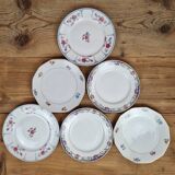 Composition of 6 dessert plates
