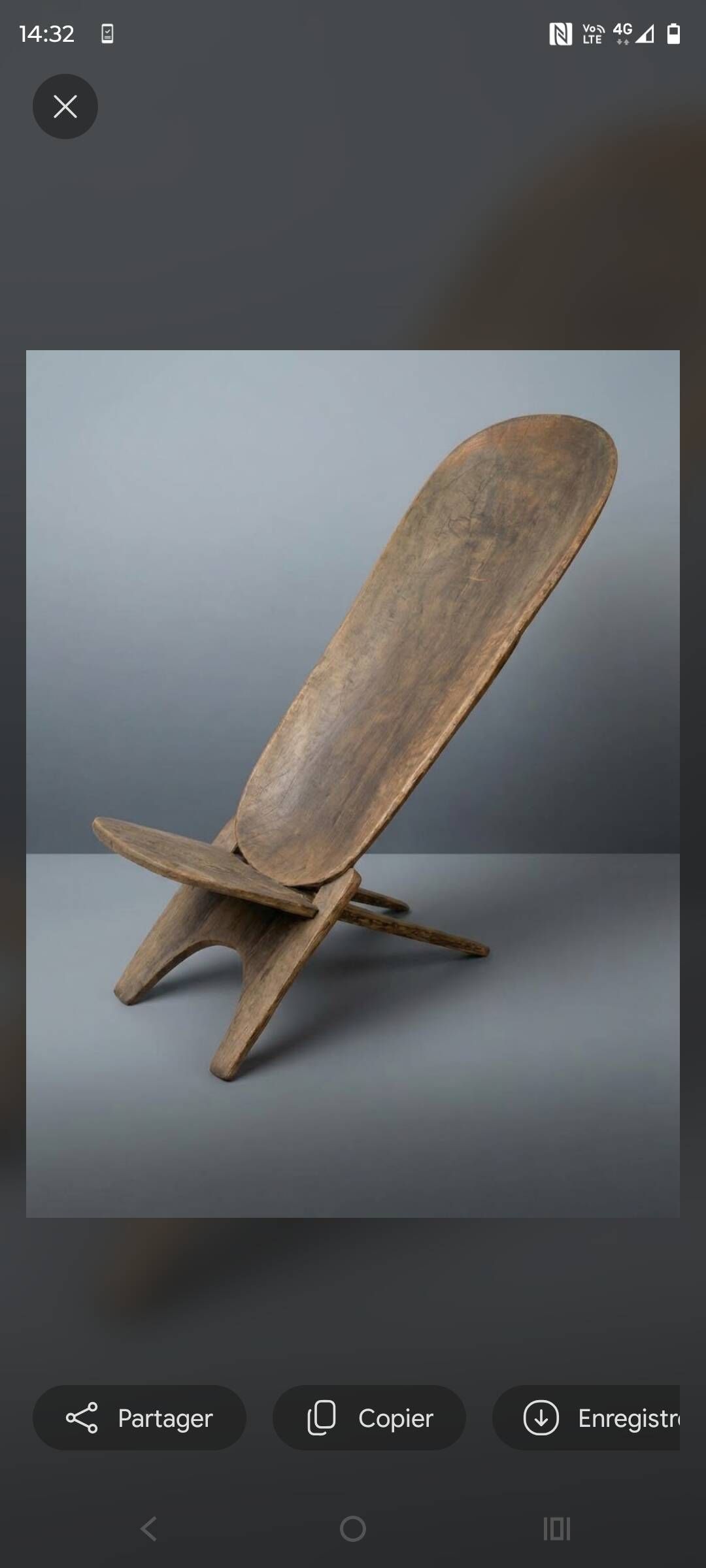 Chaise à Palabre sénoufo ethnique