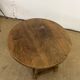 Round wooden coffee table