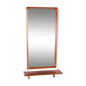 Miroir mural en teck