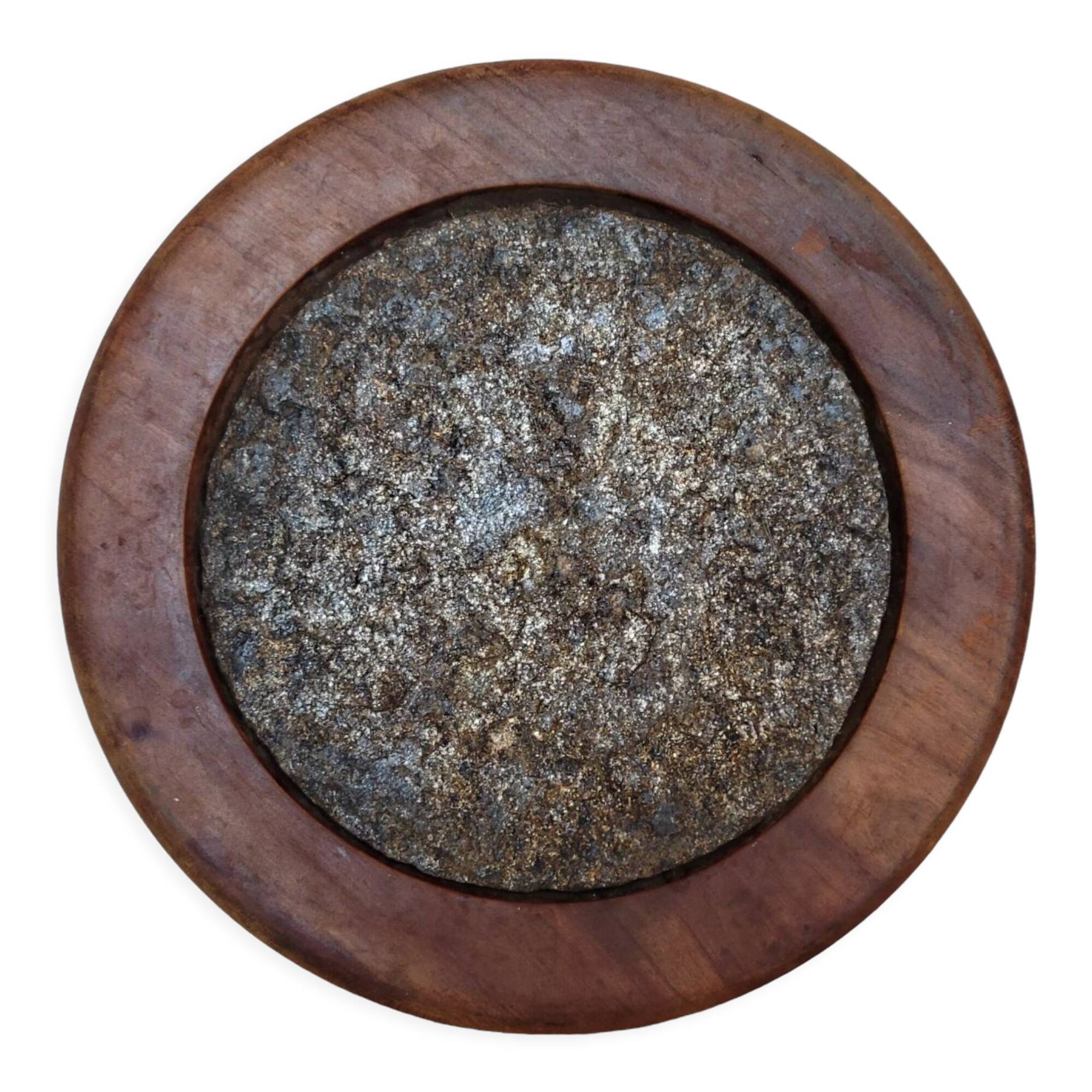 Stone and turned wood trivia signed