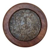 Stone and turned wood trivia signed