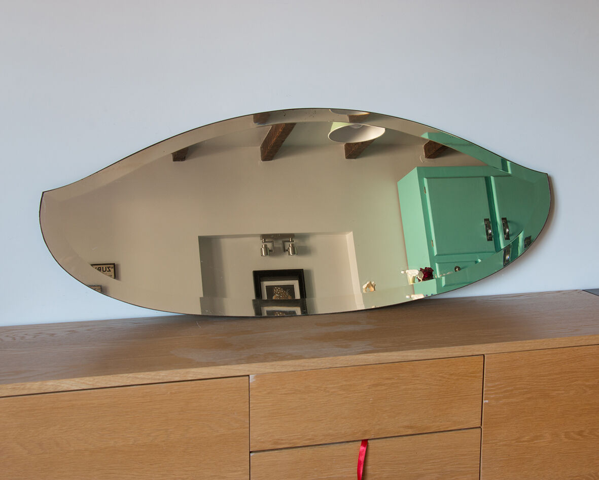 Bevelled mirror 100x40 cm