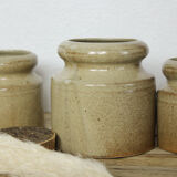 Set of 3 sandstone pots