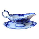 Large antique gravy boat on a Sarreguemines U&C earthenware tray