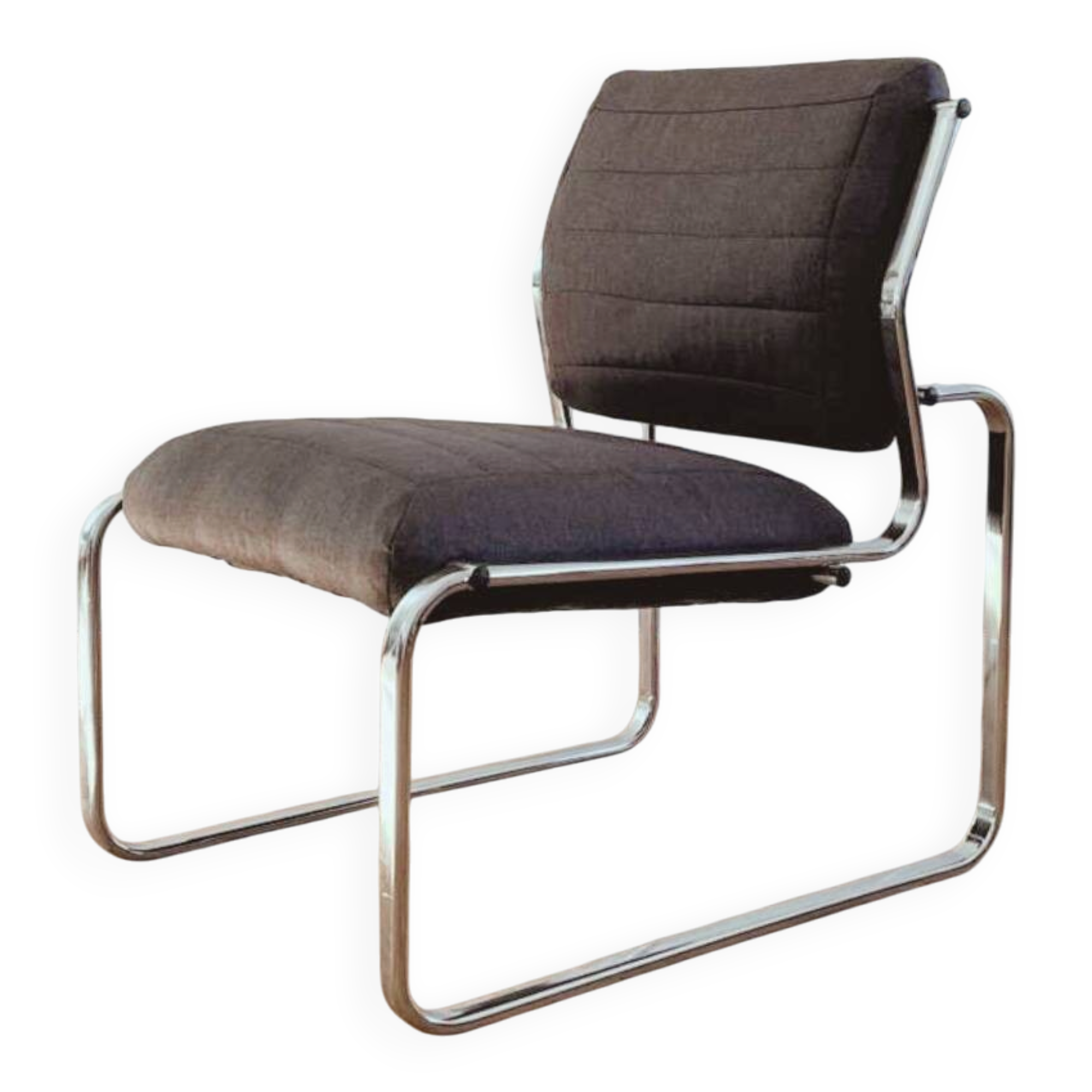 Fauteuil/ Chauffeuse vintage rénovée, années 70