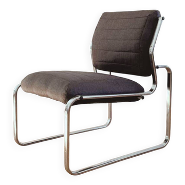Fauteuil/ Chauffeuse vintage rénovée, années 70