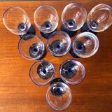 Vintage cobalt blue stemmed lenses