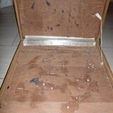 Large two-tone onyx chess box