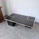 "Rizzo" lacquered and brass coffee-bar table from the 1970s.