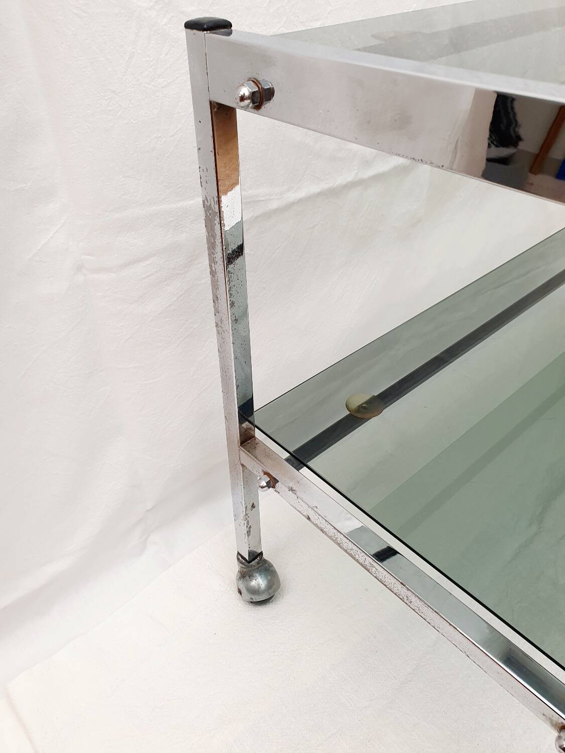 Vintage chrome console