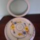 Round hand-painted ceramic ceiling light