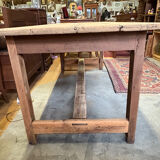 Old farmhouse table in solid wood with drawer – 182×76 cm –