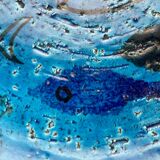 Bowl in the shape of a fish, modern fish from the mid-century by Aldo Londi for Bitossi, Italy, 1960s.