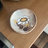 2 small Vallauris plates signed by Fonck and Mateo.