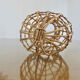 Head for hat marotte rattan 70s