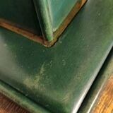 Lampe Art Déco Attribuée à Paul Dupré Lafon / Cuir Se killier et Parch