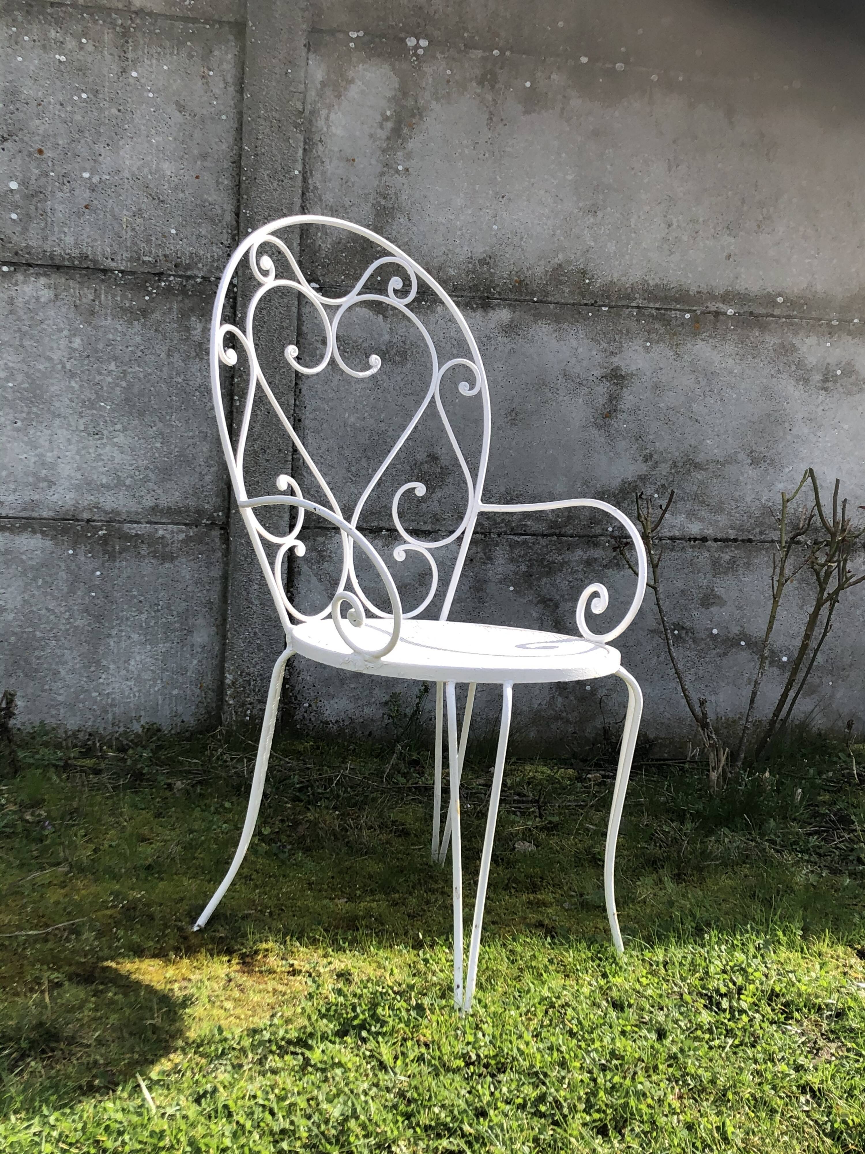 Fauteuil en fer forgé 1900