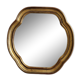 Vintage quadrilobed mirror in gothic style, 32 cm