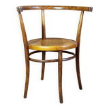 Early 20th century curved wooden office chair