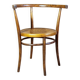 Early 20th century curved wooden office chair