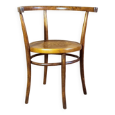 Early 20th century curved wooden office chair