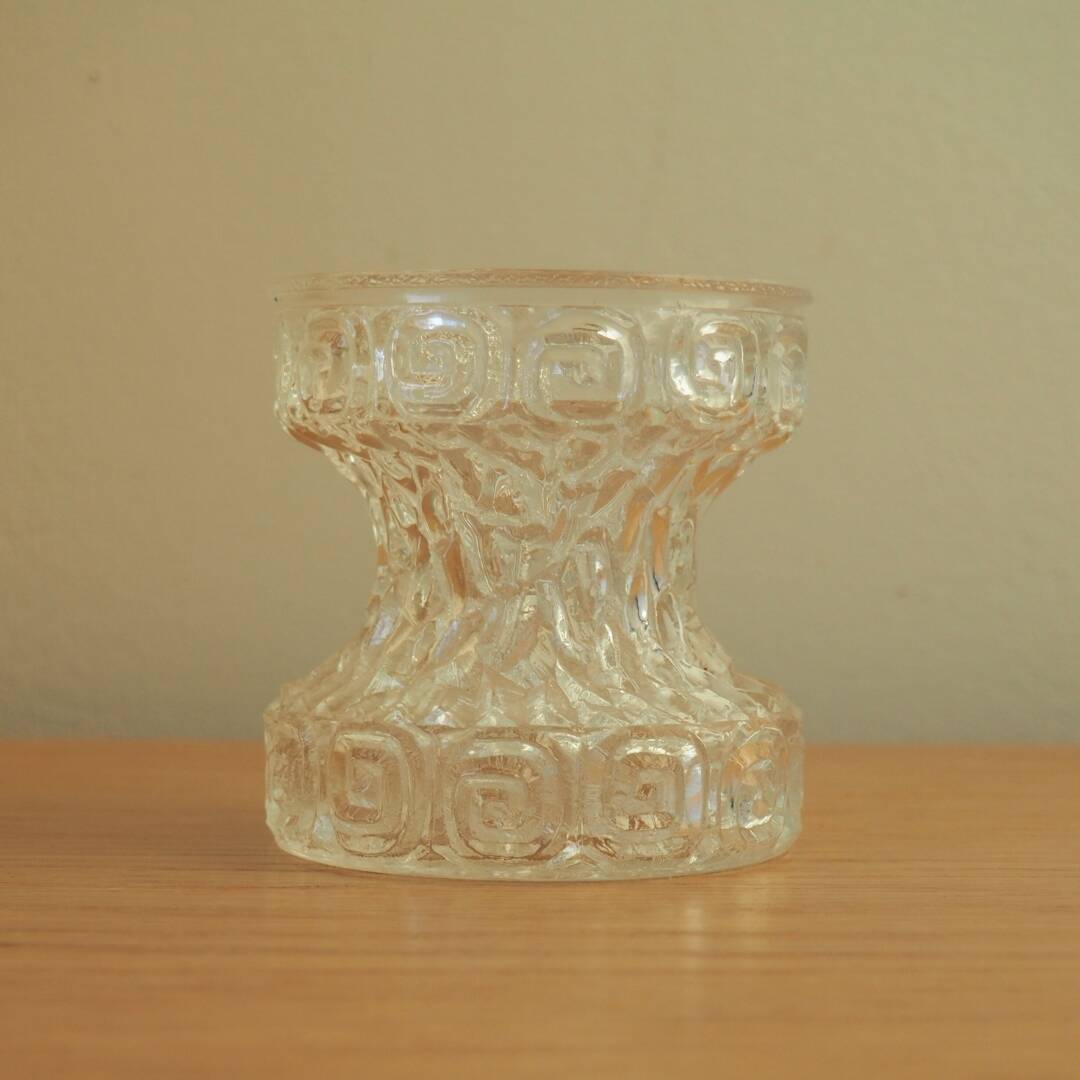 1970S Oberglas 'Carnival' Vase With Greek Pattern