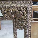 ANCIENT MIRROR WITH PARCLOSES FROM THE NAPOLEON III ERA