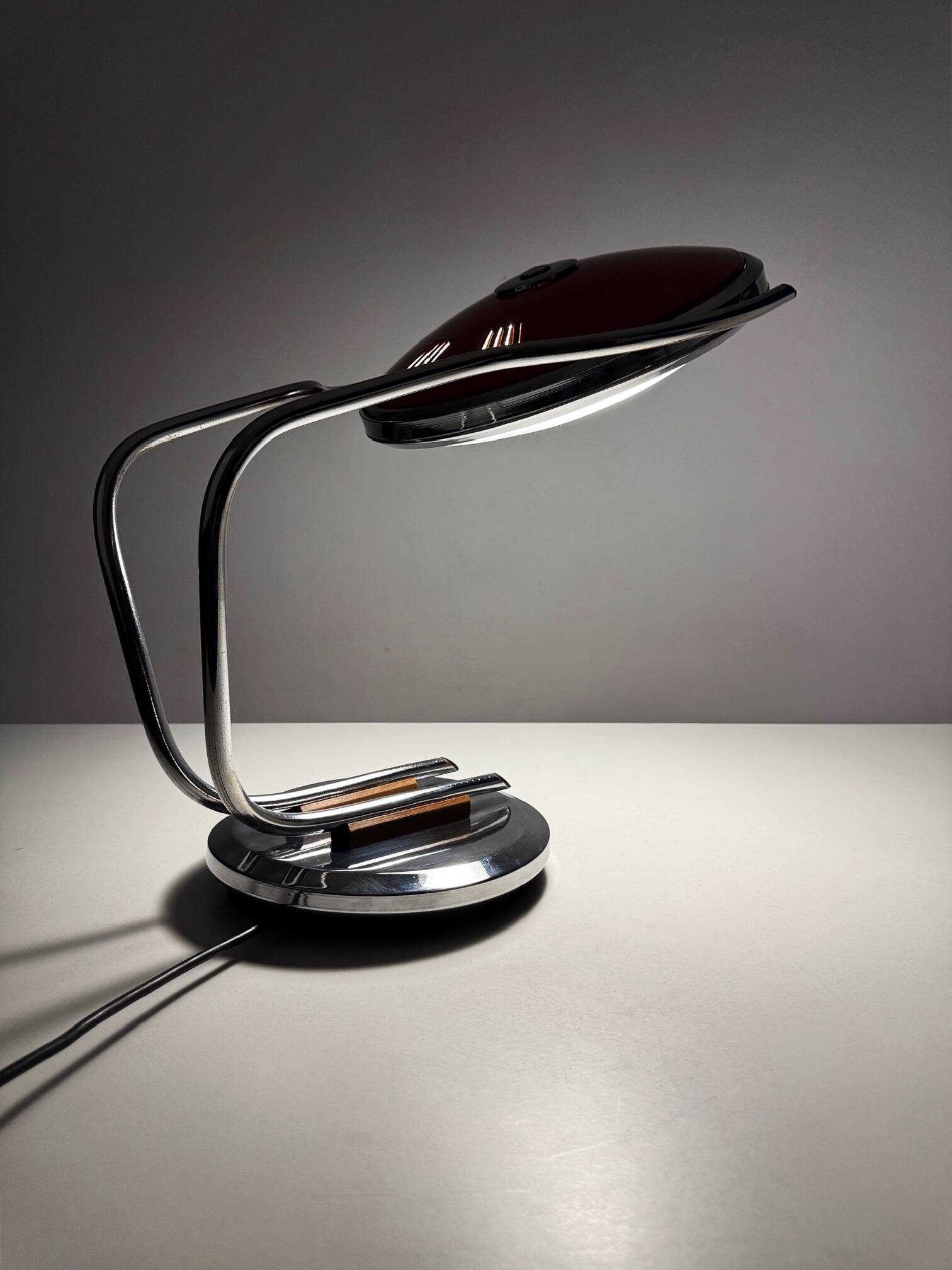 Lampe de bureau vintage Teio – Design argentin de l'ère spatiale (années 1970)