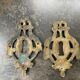 Pair of bronze lock entries, Louis XVI period