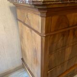 Louis-Philippe style dresser in walnut veneer