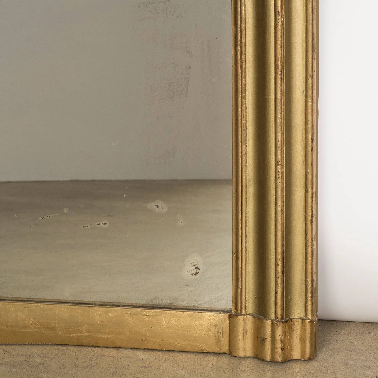 19th C yellow gold Louis Philippe mirror