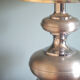 Vintage lamp aluminum and chrome 70s