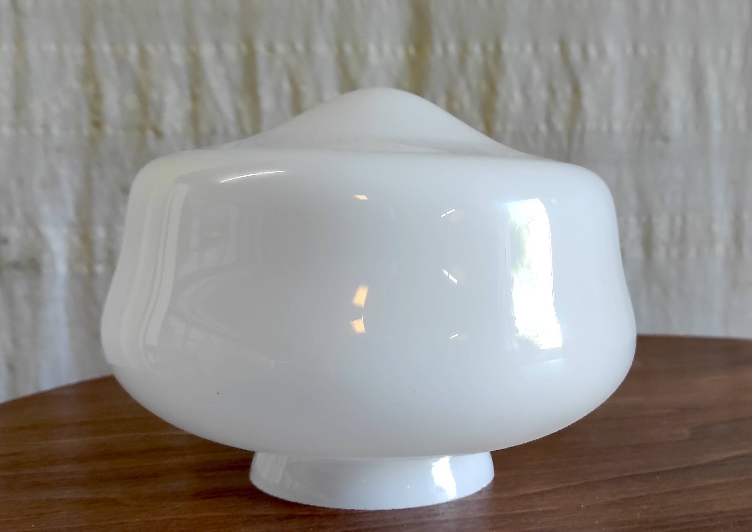 Industrial style opaline lampshade - mid-20th century