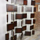 Wooden and brass screen
