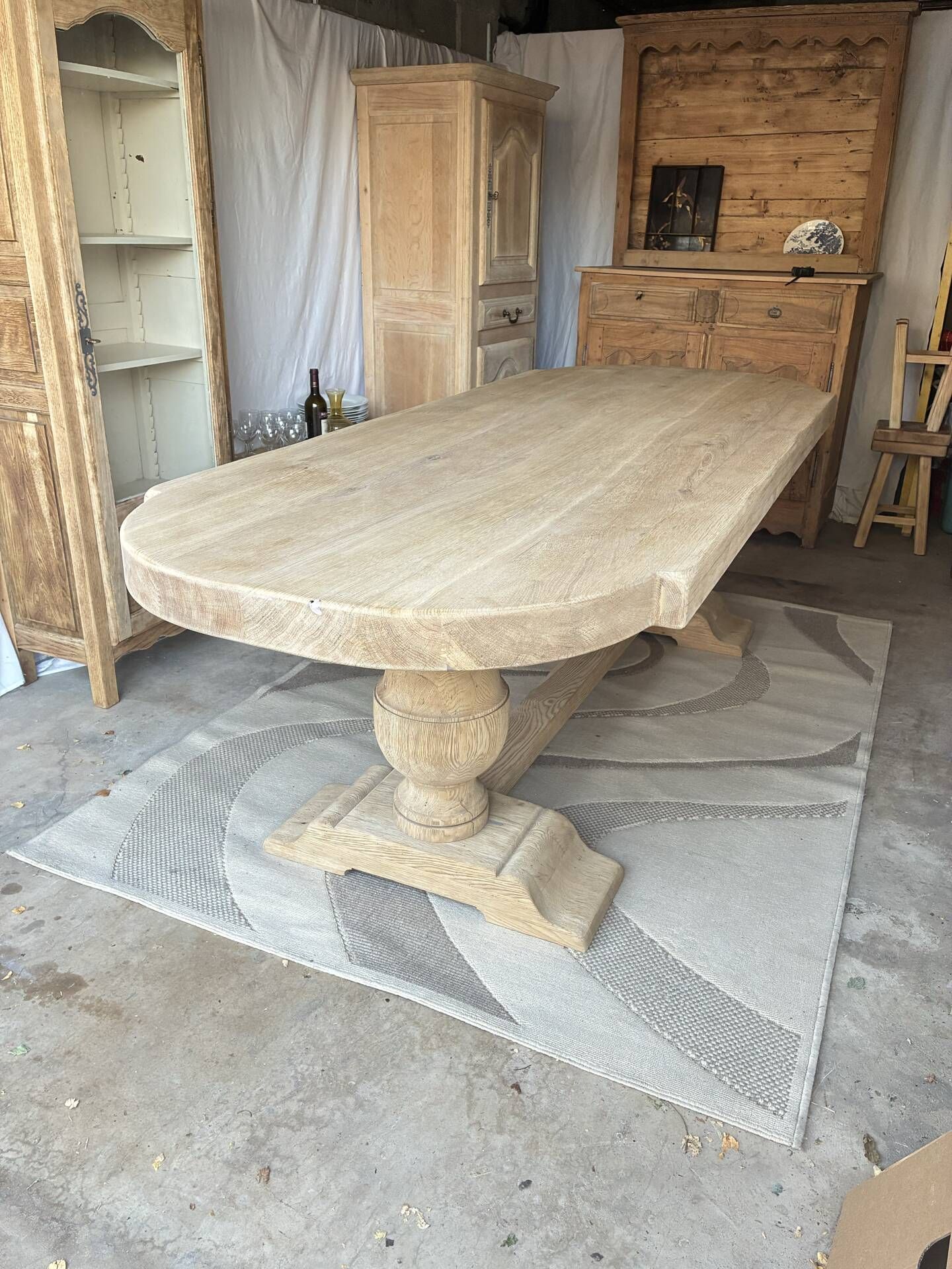 Monastery table in solid oak