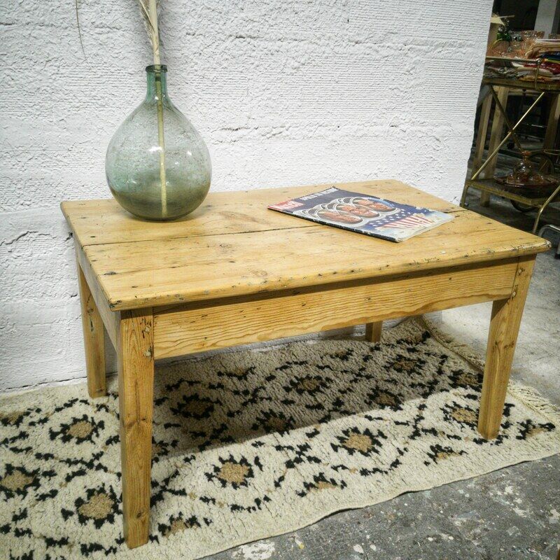 Table basse bois ancien