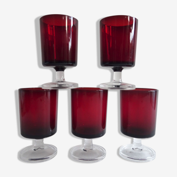 Glasses Cavalier ruby white wine