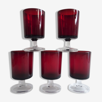 Verres Cavalier rubis vin blanc