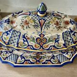 Desvres old Rouen faience plate